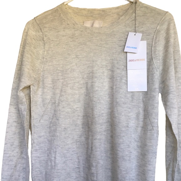 Zadig and Voltaire Sweater with Crystal Wings NWT - Picture 1 of 6